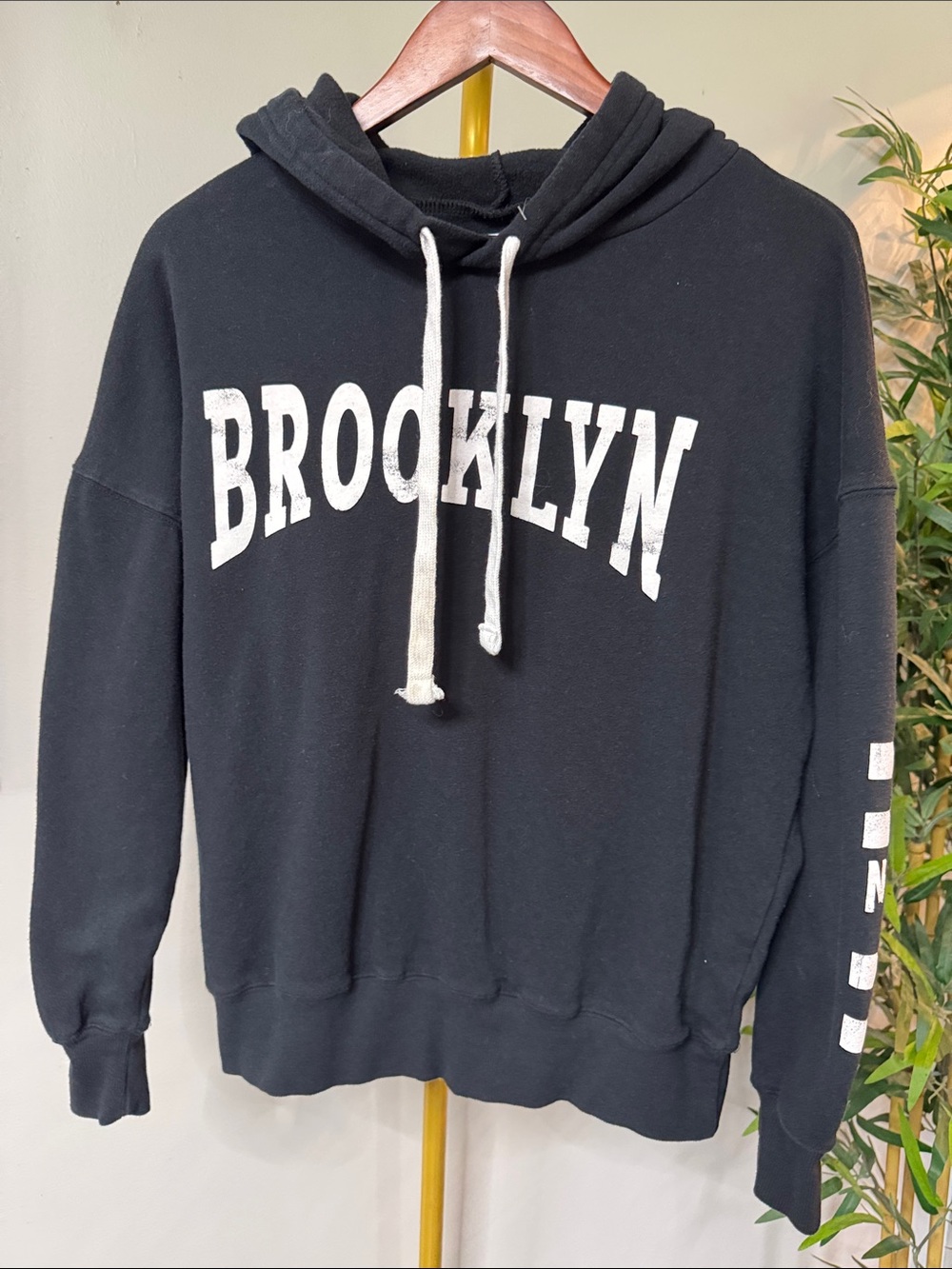 Grayson Threads Black Brooklyn Hoodie with White 'BROOKLYN' Lettering